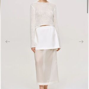 Source Unknown Sheer Midi Skirt